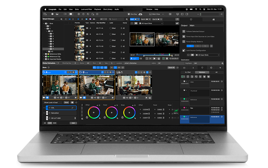 laptop running Livegrade